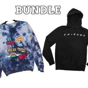 Friends Bundle: Hoodie and Tie Dye Sweatshirt